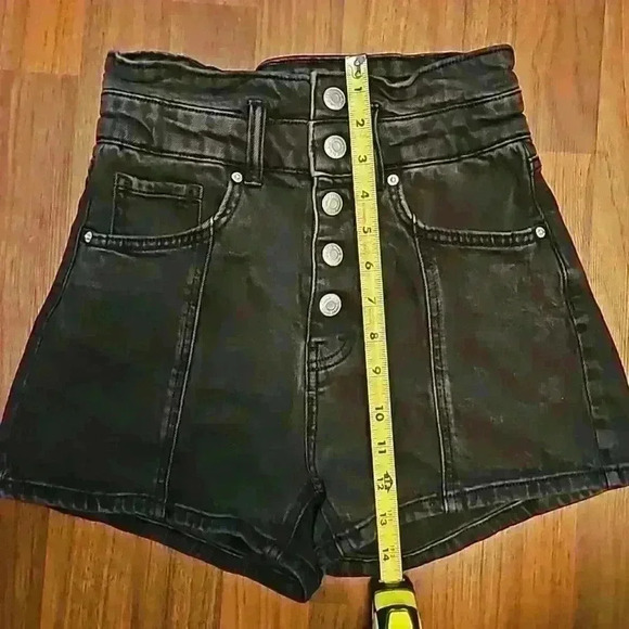 Wild Fable | Highest Rise Shorts | Black Wash Cotton | Size 0 - Picture 8 of 8